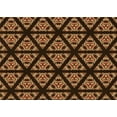 thumbnail image 1 of Ahgly Company Indoor Rectangle Patterned Black Bean Brown Area Rugs, 7' x 9', 1 of 6
