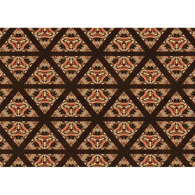 Ahgly Tapis Rectangulaire Lavable en Machine Intérieur Transitionnel Noir Brun, 2 Pieds x 3 Pieds