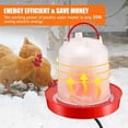 thumbnail image 6 of Outdoor Heated Chicken Waterer Poultry Bath Drinking Water Heating Poultry Feeder Heating Hood Machine Hanging Indoor Outside Home Garden Presents For Poultry Lovers, 6 of 9