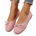 thumbnail image 2 of YOUYEDIAN Loafers for Women Fashion Bowtie Deco Round Toe Casual Slip On Low Heel Flats Versatile Comfy Outdoor Shoes, 2 of 5