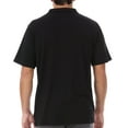 thumbnail image 2 of Woolverino - Men's Merino Wool Microweight Polo - Black - X-Small, 2 of 3