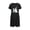 Black B, variant on Plus Size Statement Short Sleeve Round Neck Printed Halloween Themed Costume Style Cozy Themed Night Outfit Themed Slumber Ensemble Summer Nightgown for Women