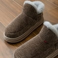 thumbnail image 6 of Mens Slippers,Winter Memory Foam Slippers Soft Closed Toe Non Sole for Men Women Comfort,Slippers for Men,Grey,8.5, 6 of 8