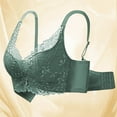 thumbnail image 5 of Womens Everyday Bras, Women's Wireless Lace Bra No Underwire Seamless Push Up Bra Comfort Full Coverage Padded Soft V Neck Everyday Bralette S-XL, 5 of 5