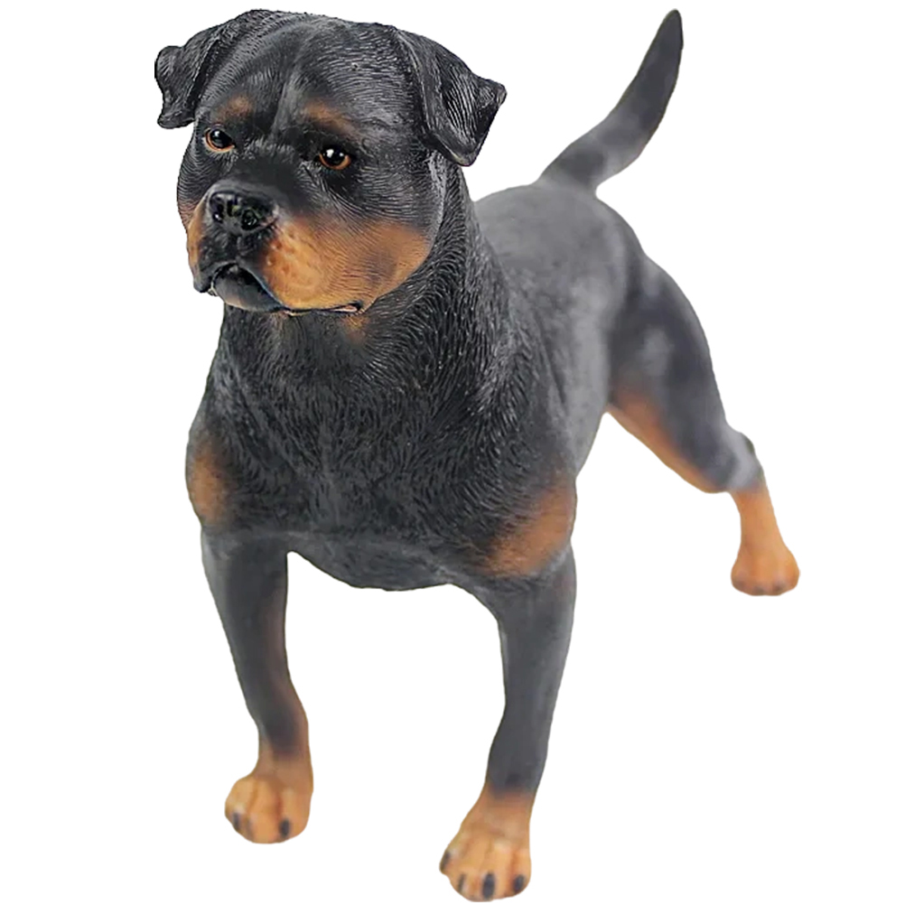 Standing Dog Figure Plastic Dog Model Desktop Puppy Toy Dog Cognitive