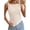 Beige, variant on FreshPretty Going Out Tops for Women Summer Twist Straps Asymmetrical Ruched Tank Top Slim Fit Sleeveless Shirts Y2K Clothes