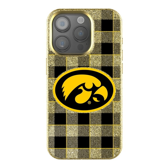 Keyscaper Iowa Hawkeyes Plaid Bling iPhone Case