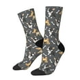 thumbnail image 1 of Fotbe Bulldog Print Calcetas Largas con Estampado para Hombre y Mujer – Calcetas de Compresión Transpirables y Elásticas, Viajar y Uso Diario Talla 5-11, 1 of 6
