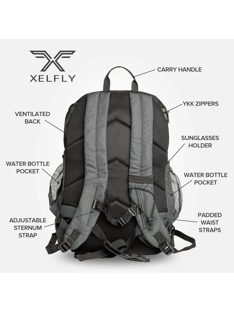 Xelfly Sports Backpack - 25L with Ball, Shoe Compartment, for Gym
