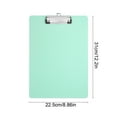 thumbnail image 3 of A4 Clipboard with Hook - 12.2 x 8.9in Thickened Plastic Writing Board for Office, School & Home(Green), 3 of 6