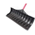 thumbnail image 2 of Poly Snow Pusher - Heavy Duty Snow Shovel with Fiberglass Handle and D-Shaped Grip, Wide Plow for Removal, Winter Scoop for Driveway, Walkway & Deck - 27" Poly Scoop, 100% Made in The USA, 2 of 7