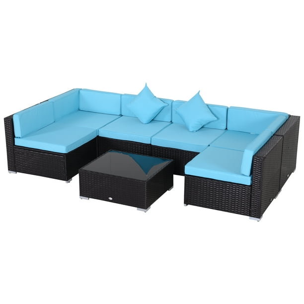 Outsunny 7 Piece Outdoor Wicker Patio Sofa Set Modern Rattan Conversation Furniture With Cushions Pillows And Tea Table Com - Outsunny Patio Furniture Assembly Instructions Outsunny 7 Piece Outdoor Wicker Patio Sofa Set Modern Rattan Conversation Furniture With Cushions Pillows And Tea Table Com - Outsunny Patio Furniture Assembly Instructions