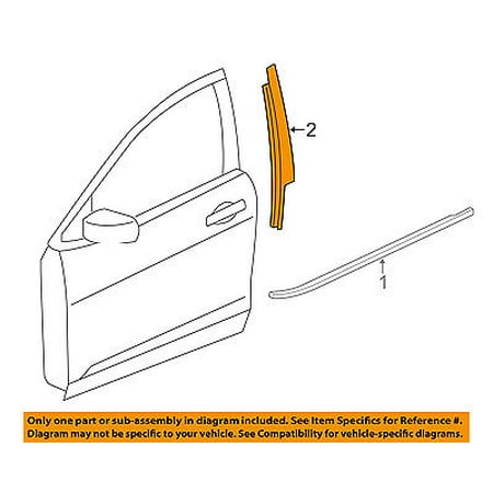 Chrysler Oem 15 16 200 Front Door Applique Window Trim Left