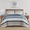 thumbnail image 1 of Nautica - Queen Quilt Set, Cotton Reversible Bedding with Matching Shams, Home Decor for All Seasons (Ridgeport Blue, Queen), 1 of 4