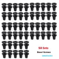 thumbnail image 4 of Riwesomey Juego de 50 pares de tornillos de plástico para vehículos, cubierta de motor, de rueda, pernos de repuesto para B5 B6 B7 Herramientas de reparación de automóviles, 4 of 6