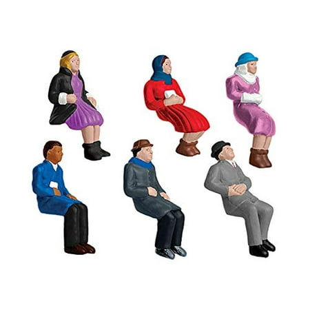 Lionel Electric O Gauge Model Train Figures Sitting People Pack of 6 1930220