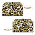 thumbnail image 5 of Whosucclay Sunflower Cow Print Microwave Oven Cover Dust Oil Proof Machine Protector Waterproof Decorative Kitchen Appliance Cover 18.25" x 14.5" x 11"inches-S, 5 of 7