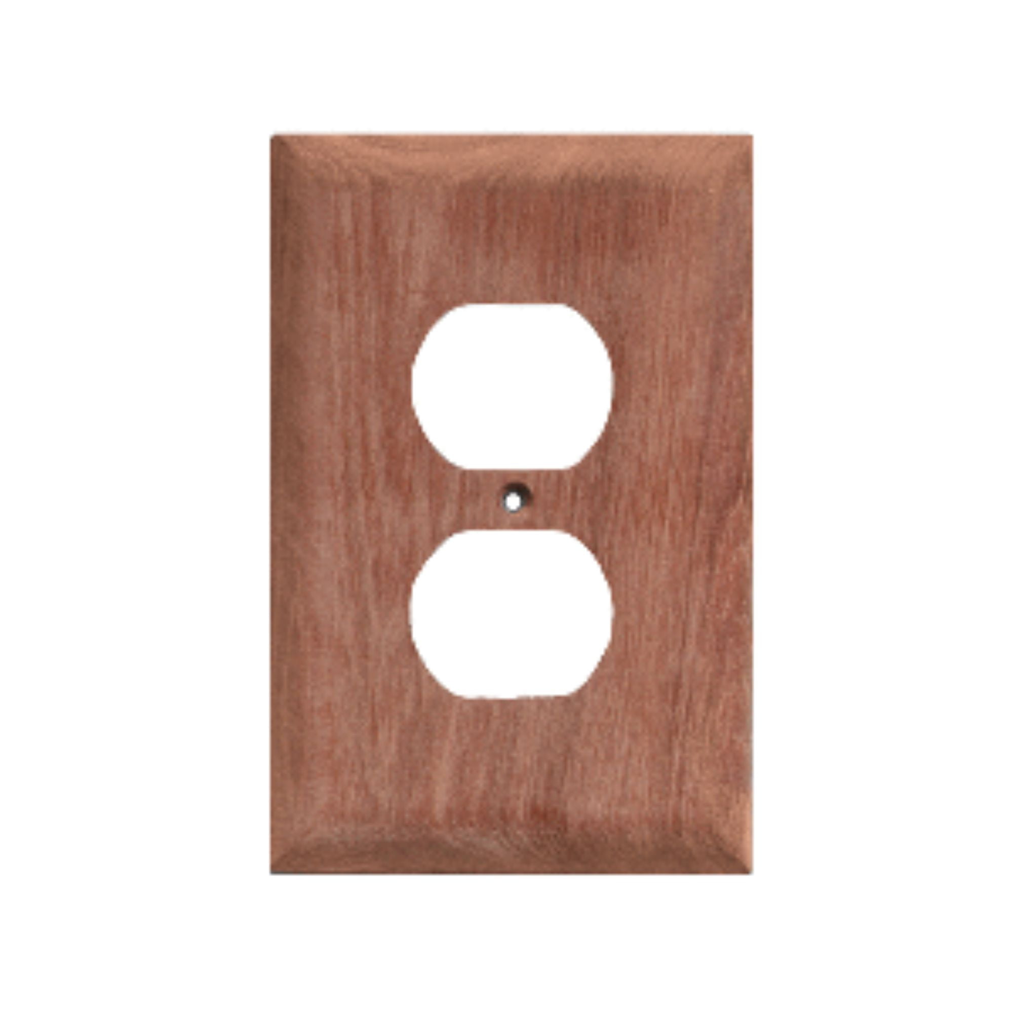 5" Teak Brown Outlet Cover Receptacle Plate