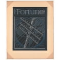 thumbnail image 3 of Winold Reiss 12x14 Black Modern Framed Museum Art Print Titled - Graphic Designs for Fortune Magazine.) (Study for Cover with Large Telephone Lines Superimposed Over the Globe (1935), 3 of 5