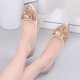 thumbnail image 4 of Zapatos cómodos con punta ostentosa zapatos planos para caminar con diamantes de imitación calzado de primavera y otoño, 4 of 9