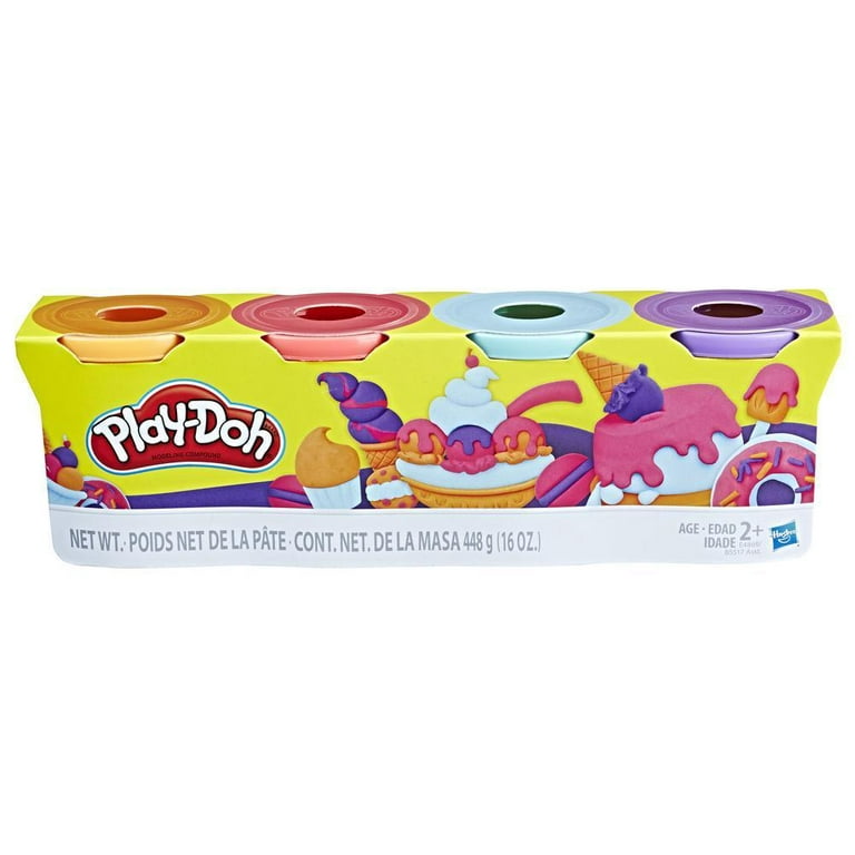 Play-Doh Pink (4 Pack) 3 Ounce Cans, Boys, Girls Playdoh Gifts