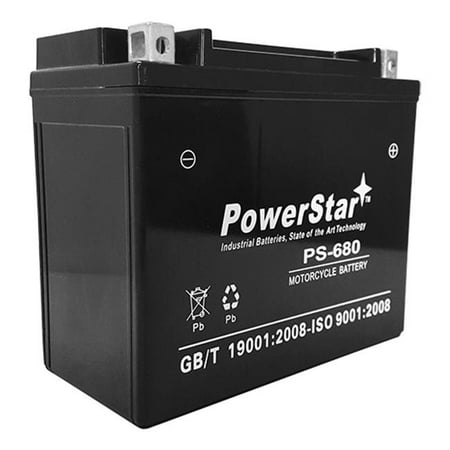 PowerStar PS-680-377 YTX20L-BS Battery Fits 2005-2002 Polaris Victory Motorcycle 1507CC V92TC Touring