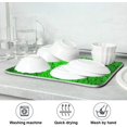 thumbnail image 7 of SKYSONIC St Patrick's Day Dishes Drying Mat Water Absorbent Heat Resistant Dish Drainer Mats Countertop Protection, 18x24 Inch St Patrick’ s Day Theme, 7 of 7