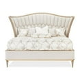 thumbnail image 2 of St. Charles Eastern King Chenille Wingback Bed - Dove Gray, 2 of 14