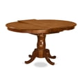 thumbnail image 4 of East West Furniture Portland 5-piece Dining Set with Oval Table in Saddle Brown, 4 of 4