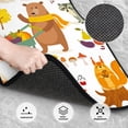 thumbnail image 3 of Naloa Autumn Forest Animals Car Foot Mat Set of 4 Pieces - Universal Floor Liner Neoprene Full Set Floor Mats for Cars Trucks SUV, 3 of 7