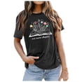 thumbnail image 1 of WEAIXIMIUNG T-Shirt Imprimé à Manches Courtes Col Rond pour la Saint-Valentin pour Femmes, 1 of 4