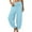 #H-Light Blue, variant on GuangCheng Womens Pants Wide Leg High Waisted Stretch Lightweight Joggers Loose Casual Trousers with Pockets