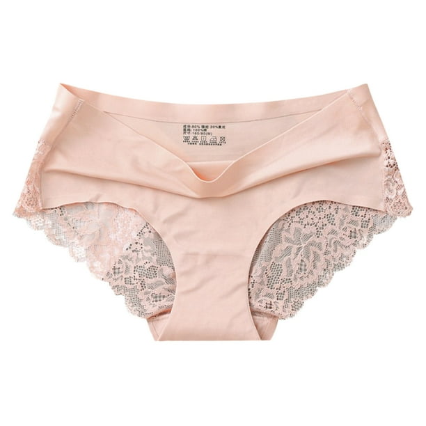 B91xZ String Underwear for Women Seamless Hipster Soft Stretch Bikini  Underwears,Khaki M