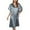 A, variant on CAIXIA Womens Robes Lightweight Women's Summer Nightgown Solid Color Short Sleeve Ice Silk Robe Comfortable Gown