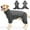 Gray, variant on Large Dog Coat, Extra Warm Dog Jacket Four Legs All Wrap Waterproof Windproof Dogs Cold Weather Coats for Medium Large Dogs, Warm High Collar Full Body Dog Jumpsuit Comfortable Onesie Apparel