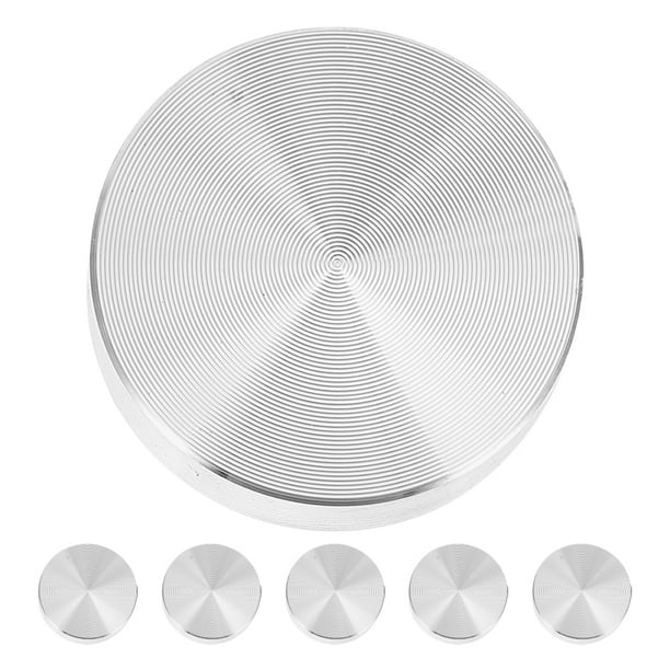 6 piezas de discos de aluminio para mesas de vidrio, herrajes para discos de aluminio engrosados