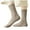 Khaki, variant on SwiftWear 5 Pairs Basic Crew Socks Comfort Fit Boot Socks for Women,Knit Thick Socks Casual Soft Cotton Blend, Solid, Beige