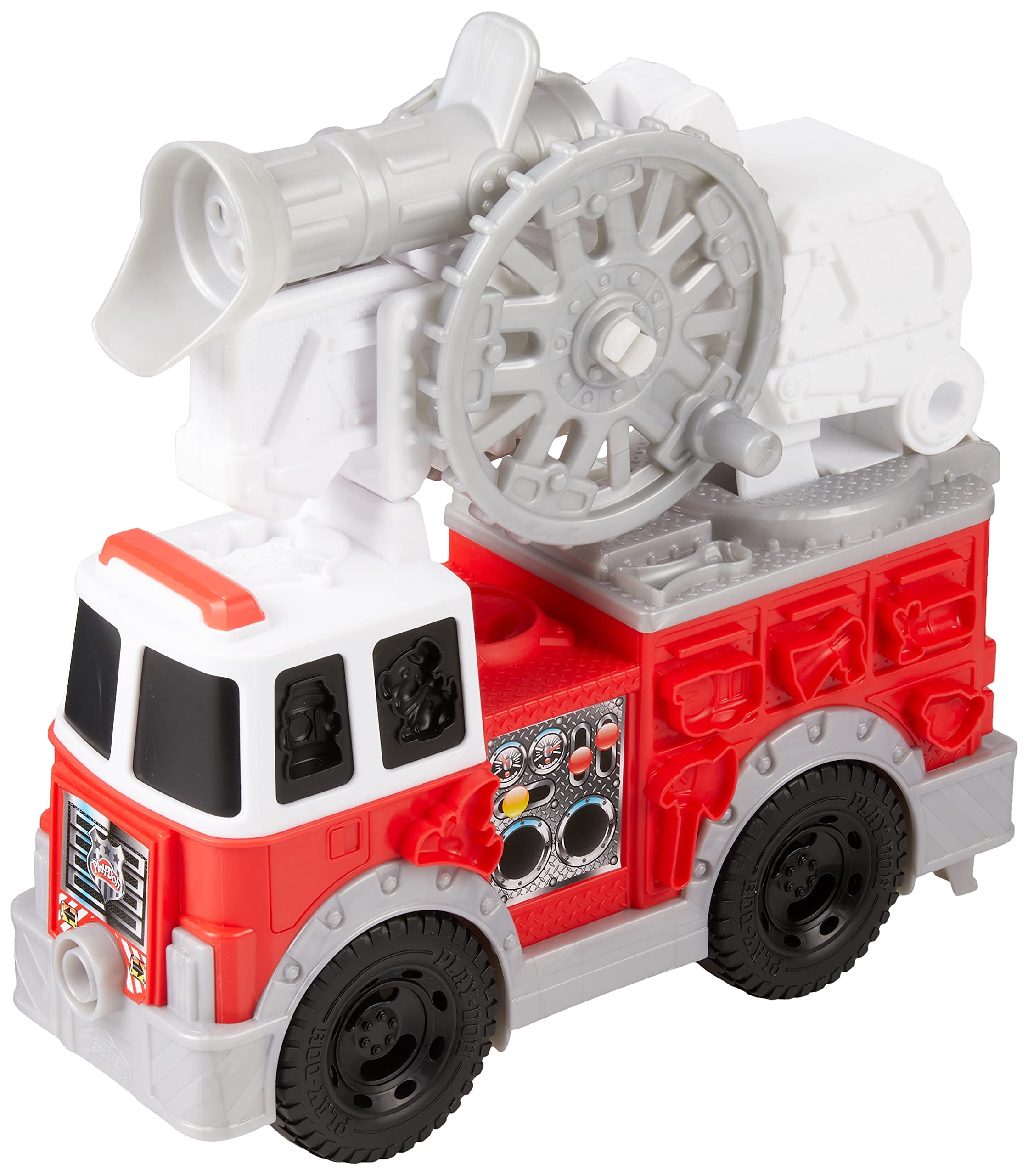 Play-Doh Wheels Fire Truck Toy Vehicle Set, Cans, Preschool Toys