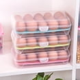 thumbnail image 3 of Contenedor de conservación de huevos, 15 rejillas, caja de almacenamiento de huevos, organizador de huevos portátil, rendimiento de alta gama, 3 of 5