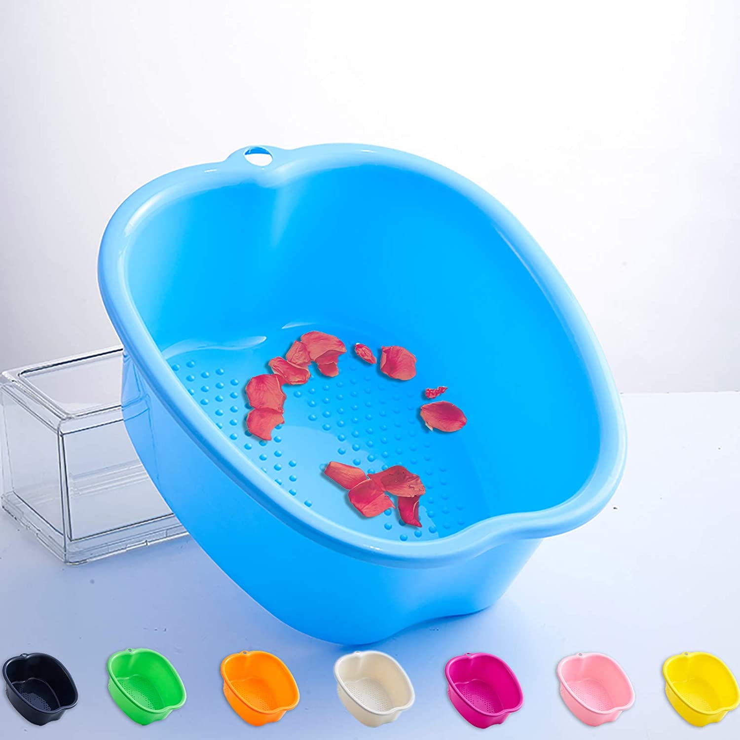 Foot Soaking Bath Basin, Large Plastic Foot Soak Tub Foot Bucket, Pedicure Spa Bowl for Foot