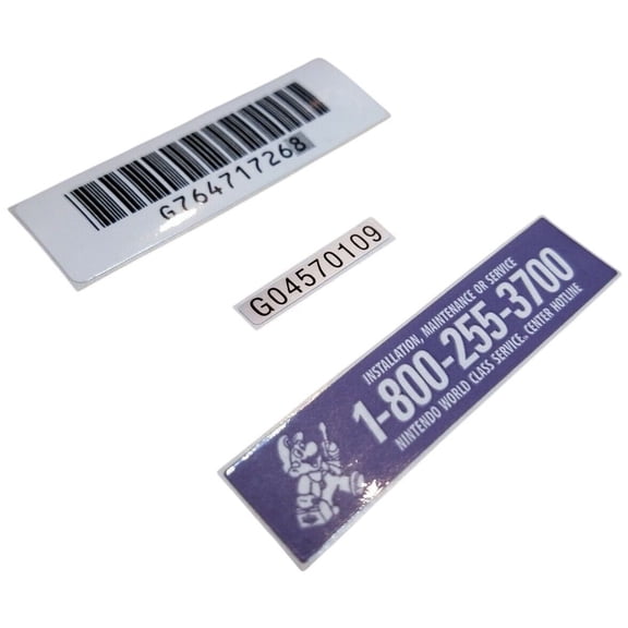 Replacement OEM Stickers For Original Nintendo Gameboy Service Label Barcode DMG