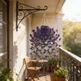 thumbnail image 1 of Artificial Morning Glory Rattan Vine with Eucalyptus Wall Hanging for Outdoor Garden Hanging Baskets, 1 of 6