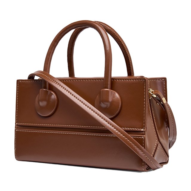 Sonducket Bolso cruzado para mujer, estilo Simple a la moda, asa de elevación, Color sólido, Rectangular, para teléfono móvil, lápices Bolsas de mensajero y de hombro Café