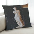 thumbnail image 1 of Ahgly Company Sites Famous Statues Coussin d'Intérieur, 18 Pouces par 18 Pouces, 1 of 6