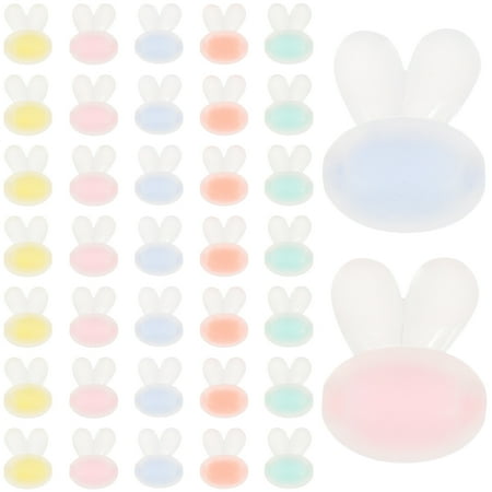 

100 Pcs Rabbit Head Beads Jewelry DIY Love Acrylic