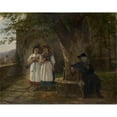 thumbnail image 3 of Benjamin Vautier 18x15 Black Modern Framed Museum Art Print Titled - Unintentional Confession (1881), 3 of 5