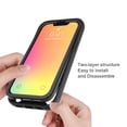 thumbnail image 5 of iPhone 13 Mini Case, TECHCIRCLE 2 in 1 Slim Hybrid Shockproof Rubber Flexible Bumper Transparent Matte Anti-Slip Cover Protective Case for iPhone 13 Mini 2021, Black, 5 of 6