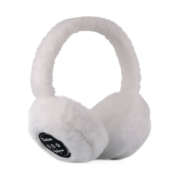 GJX Bluetooth Earmuff Warm Plush Wireless Music Earmuffs for Women and Men