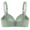 thumbnail image 5 of Women’s Full Coverage Wireless Bra Front Snap Closure Soft Breathable Support Bra for Large Bust Everyday Comfort, 5 of 7