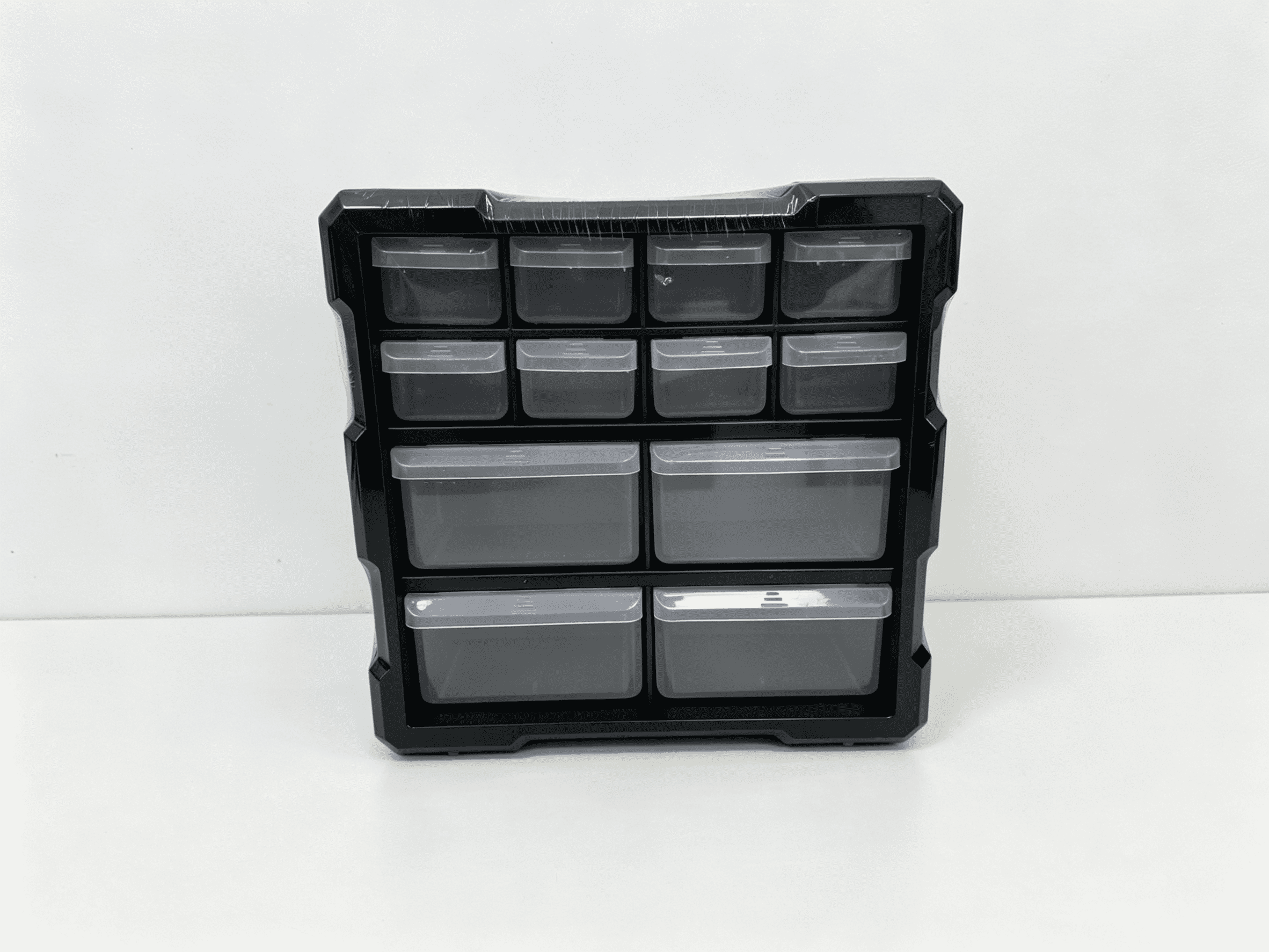 Homeworks Armoire de rangement en plastique à 12 bacs pour pièces, quincaillerie et bricolage